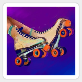 Roller Skates 80s Sticker